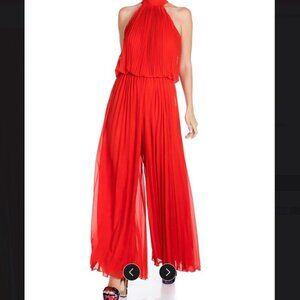 NWT **WHITE*** Meghan LA Chiffon Jumpsuit Destination Wedding, Bridal, Ball